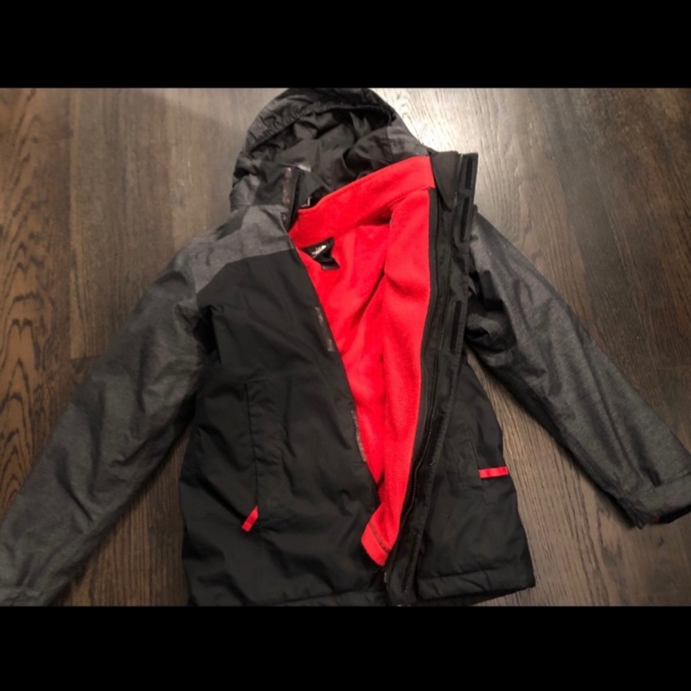 Boys size large north face 3 in 1 jacket